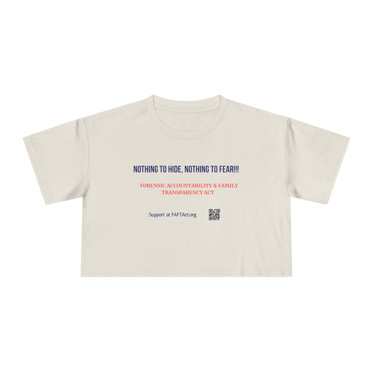 Women's Crop Nothing To Hide — Graphic Tee