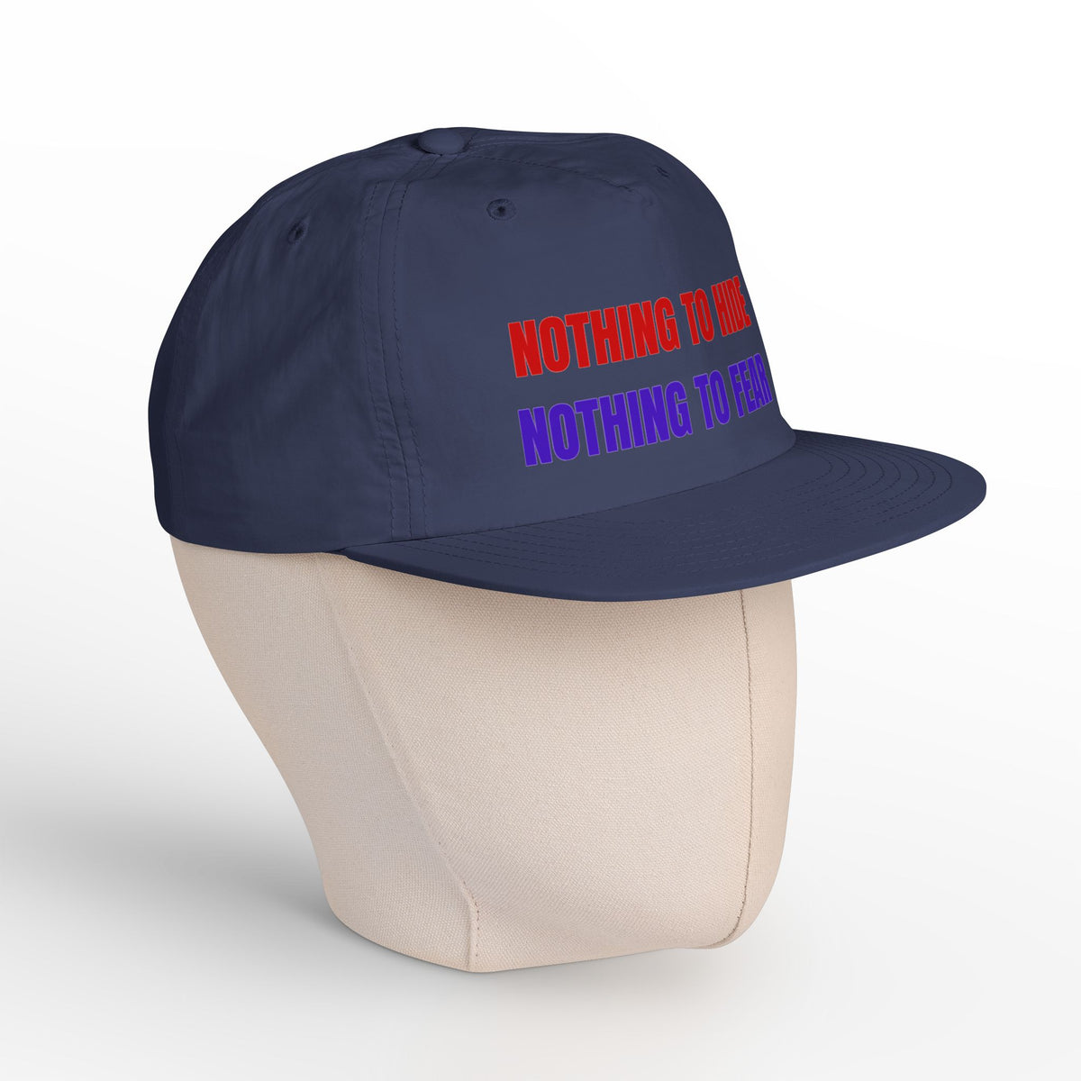 Surf Cap — "Nothing to Hide, Nothing to Fear" Embroidered Streetwear Hat