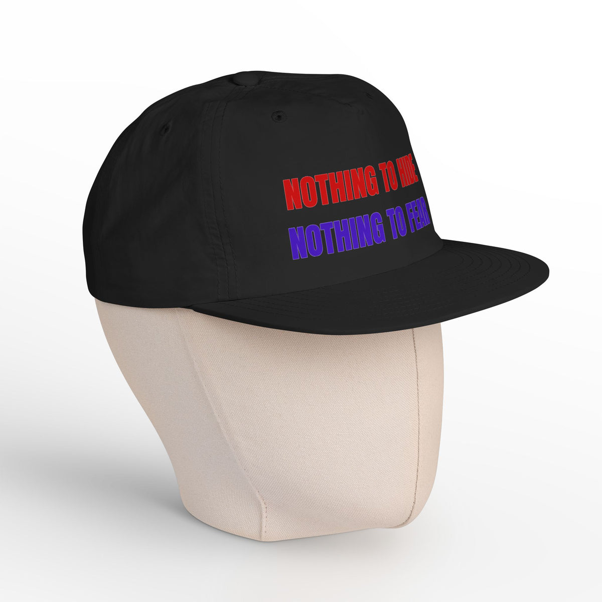 Surf Cap — "Nothing to Hide, Nothing to Fear" Embroidered Streetwear Hat
