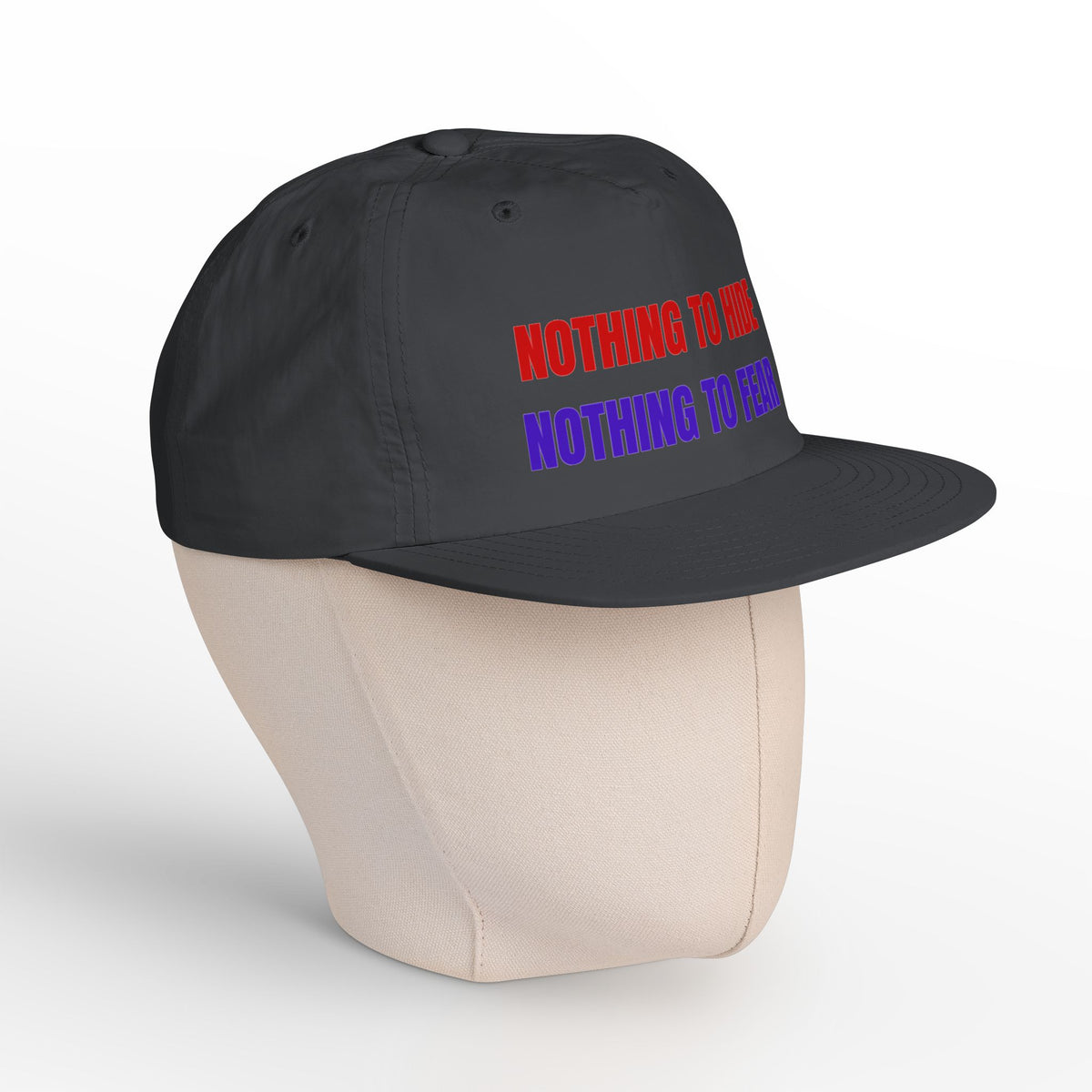 Surf Cap — "Nothing to Hide, Nothing to Fear" Embroidered Streetwear Hat