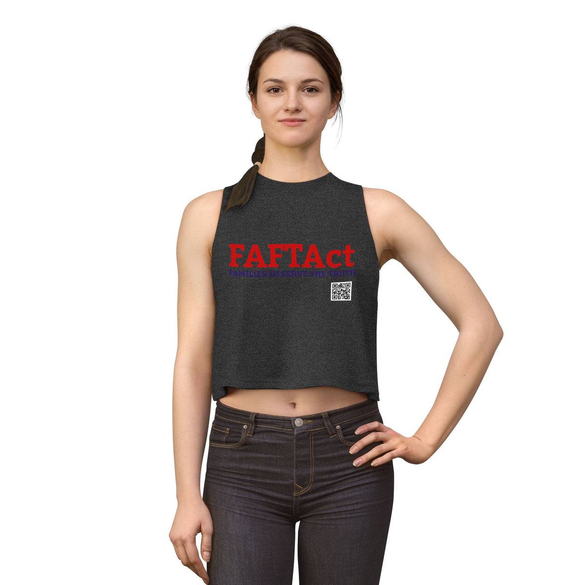 Women's Crop Top — "FAFTAct" Advocacy Tank