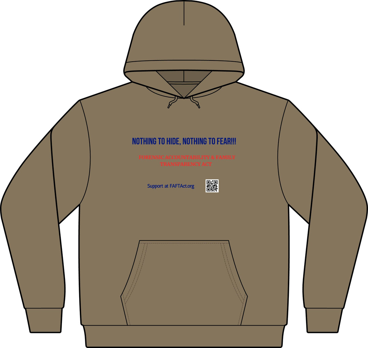 Camo Hoodie — 'Nothing to Hide'