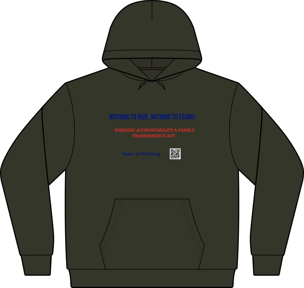 Camo Hoodie — 'Nothing to Hide'