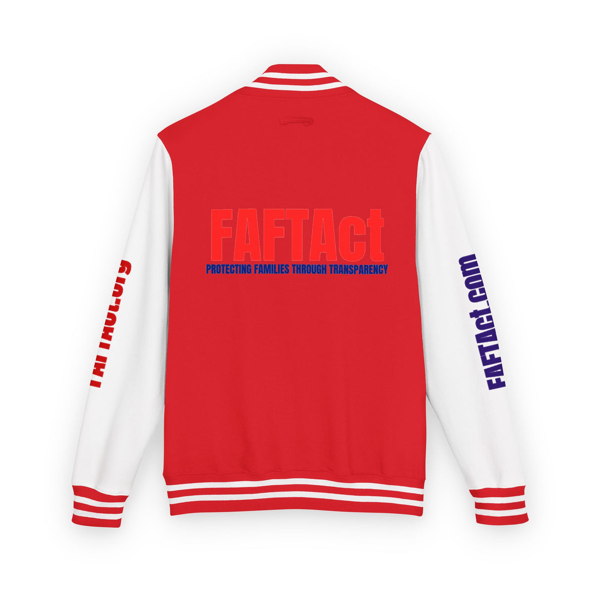 Letterman Varsity Jacket with “FAFTAct” Chest Logo