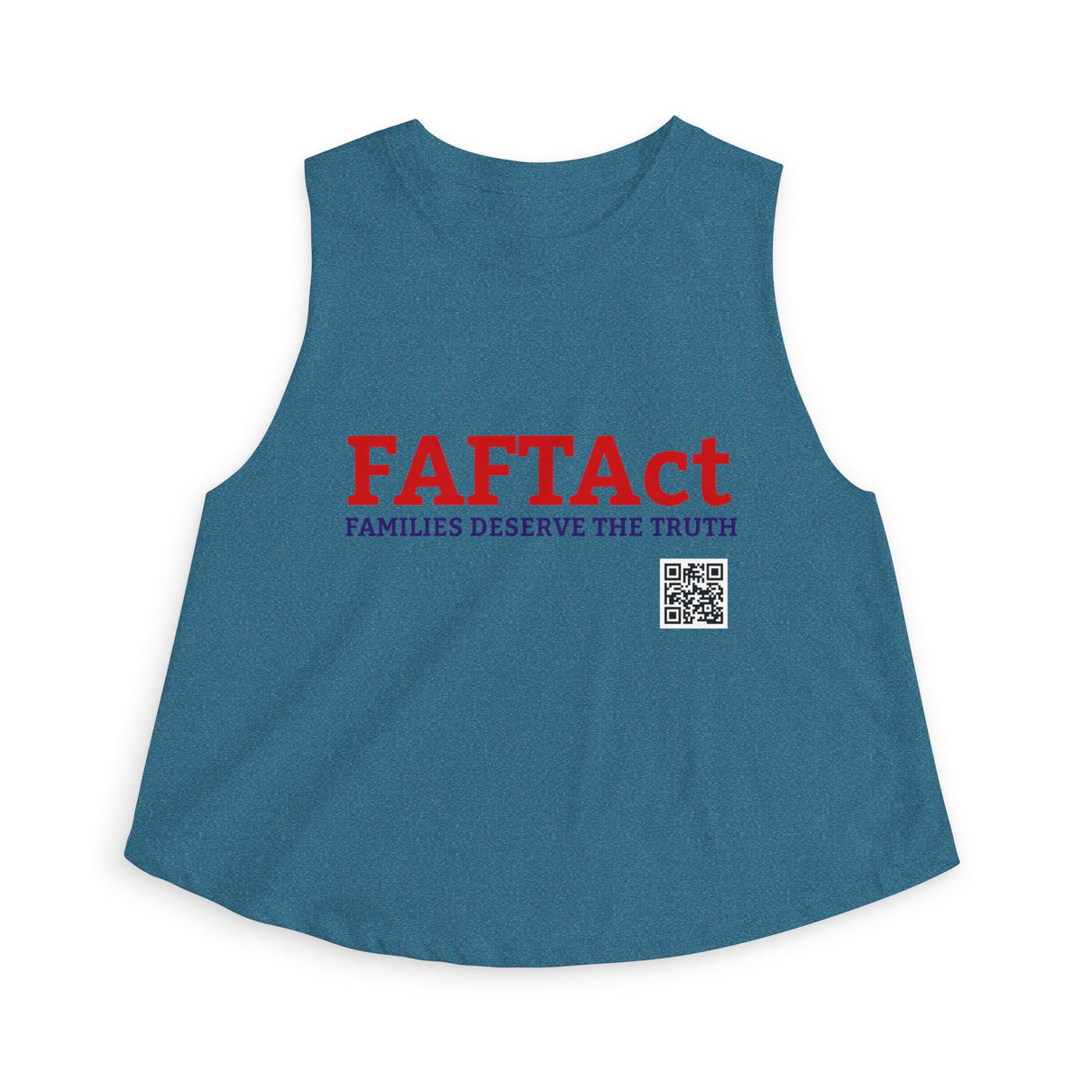Women's Crop Top — "FAFTAct" Advocacy Tank
