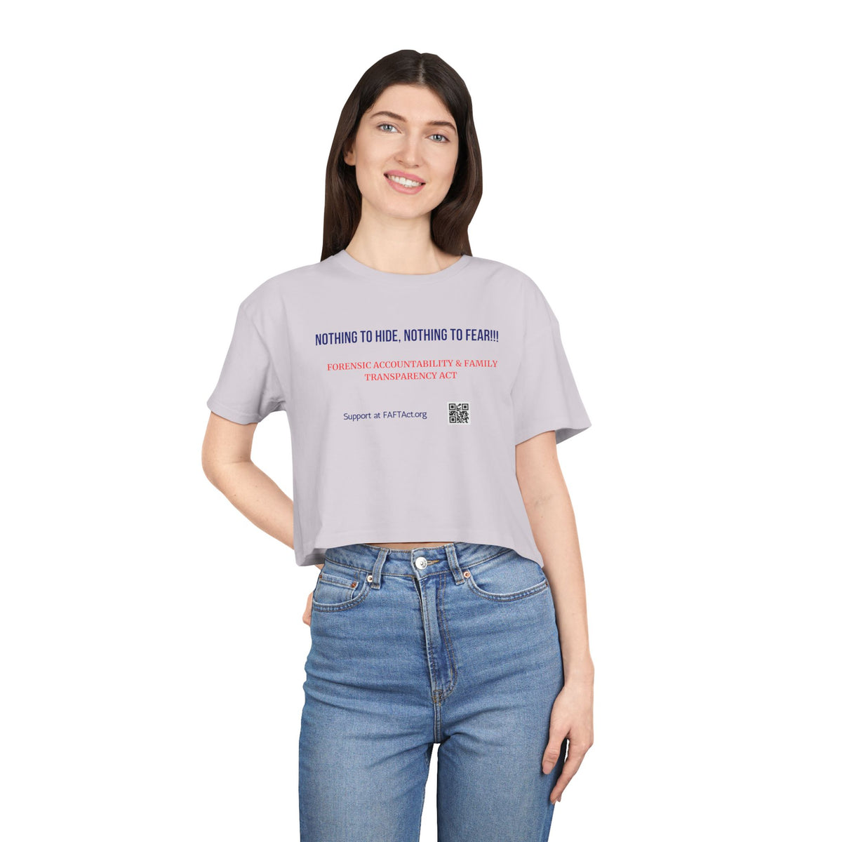 Women's Crop Nothing To Hide — Graphic Tee