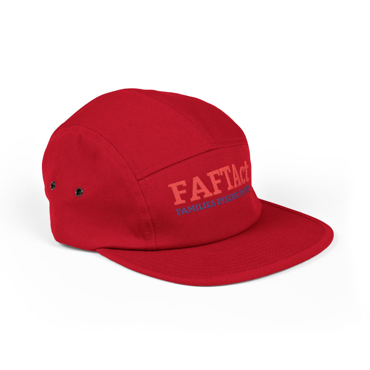 Embroidered FAFTAct Khaki 5-Panel Cap — 'Families Deserve the Truth'