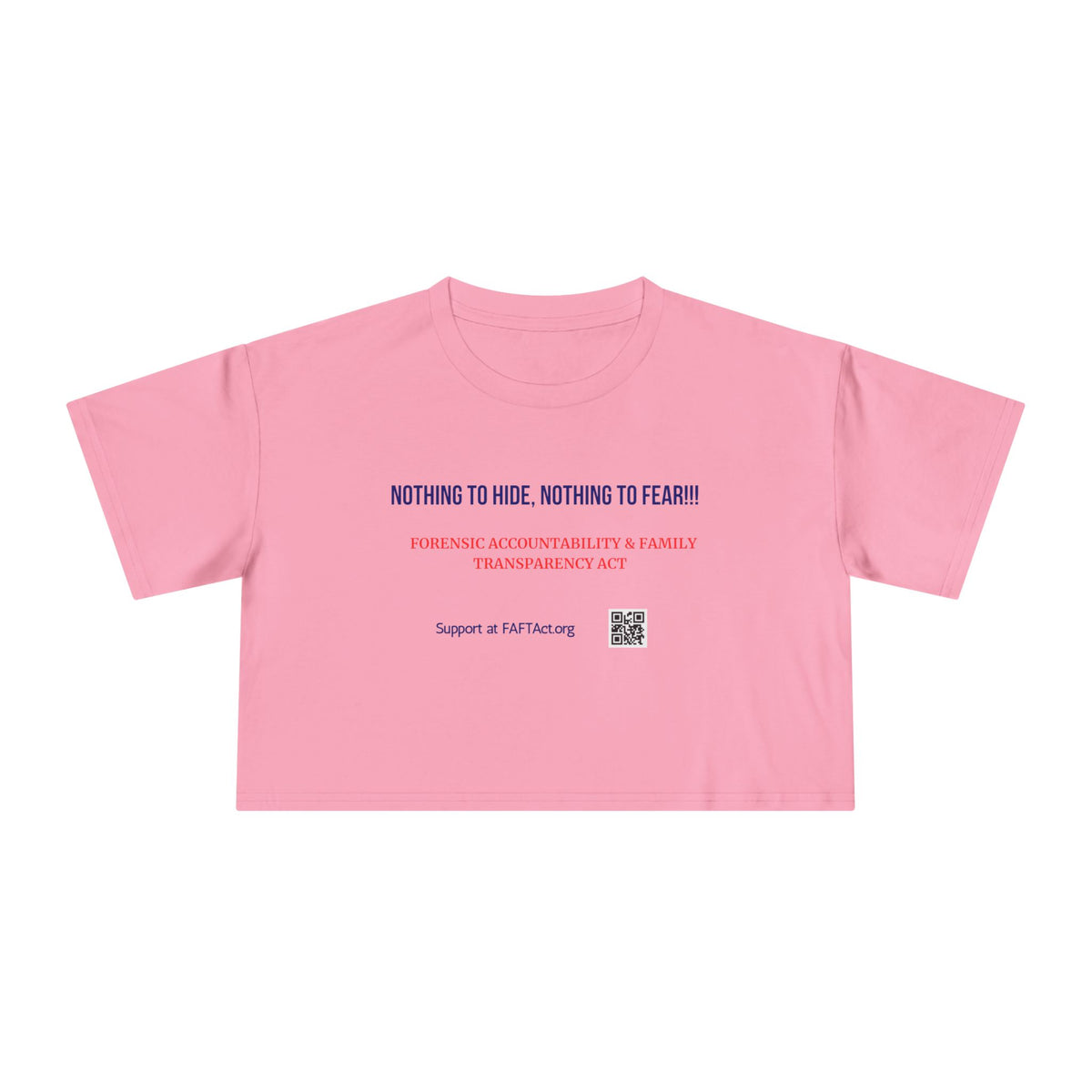 Women's Crop Nothing To Hide — Graphic Tee