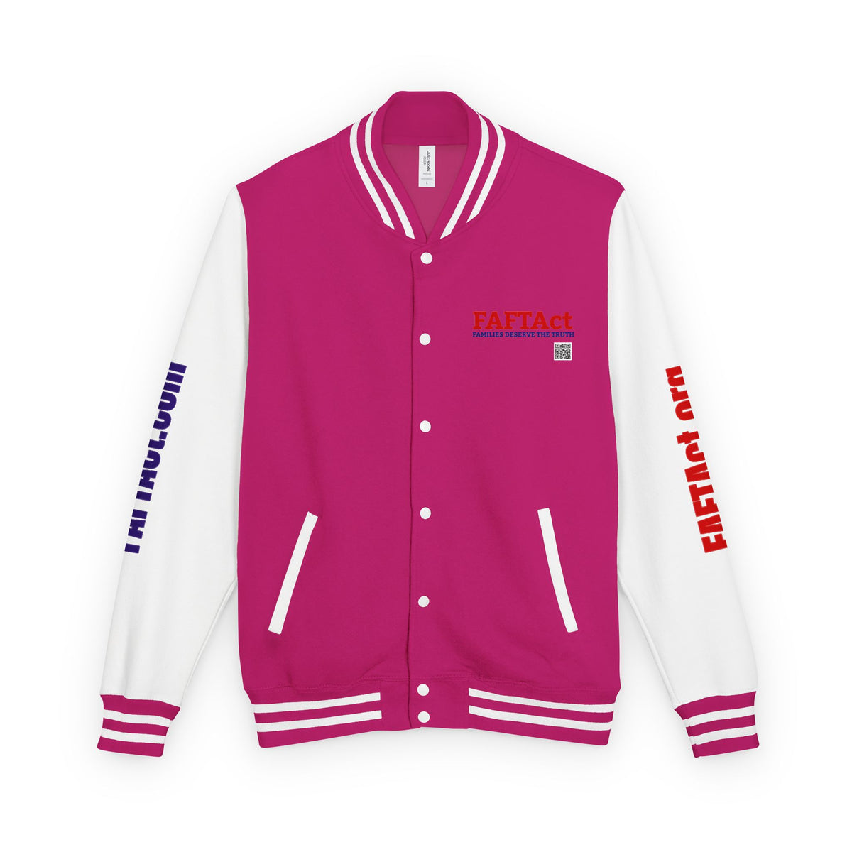 Letterman Varsity Jacket with “FAFTAct” Chest Logo