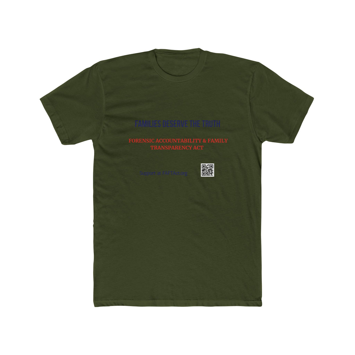 Unisex Families Deserve the Truth Tee — Advocacy Awareness Cotton T‑Shirt