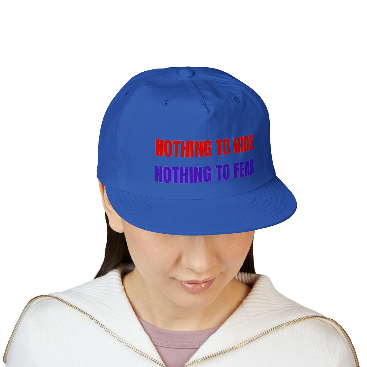 Surf Cap — "Nothing to Hide, Nothing to Fear" Embroidered Streetwear Hat