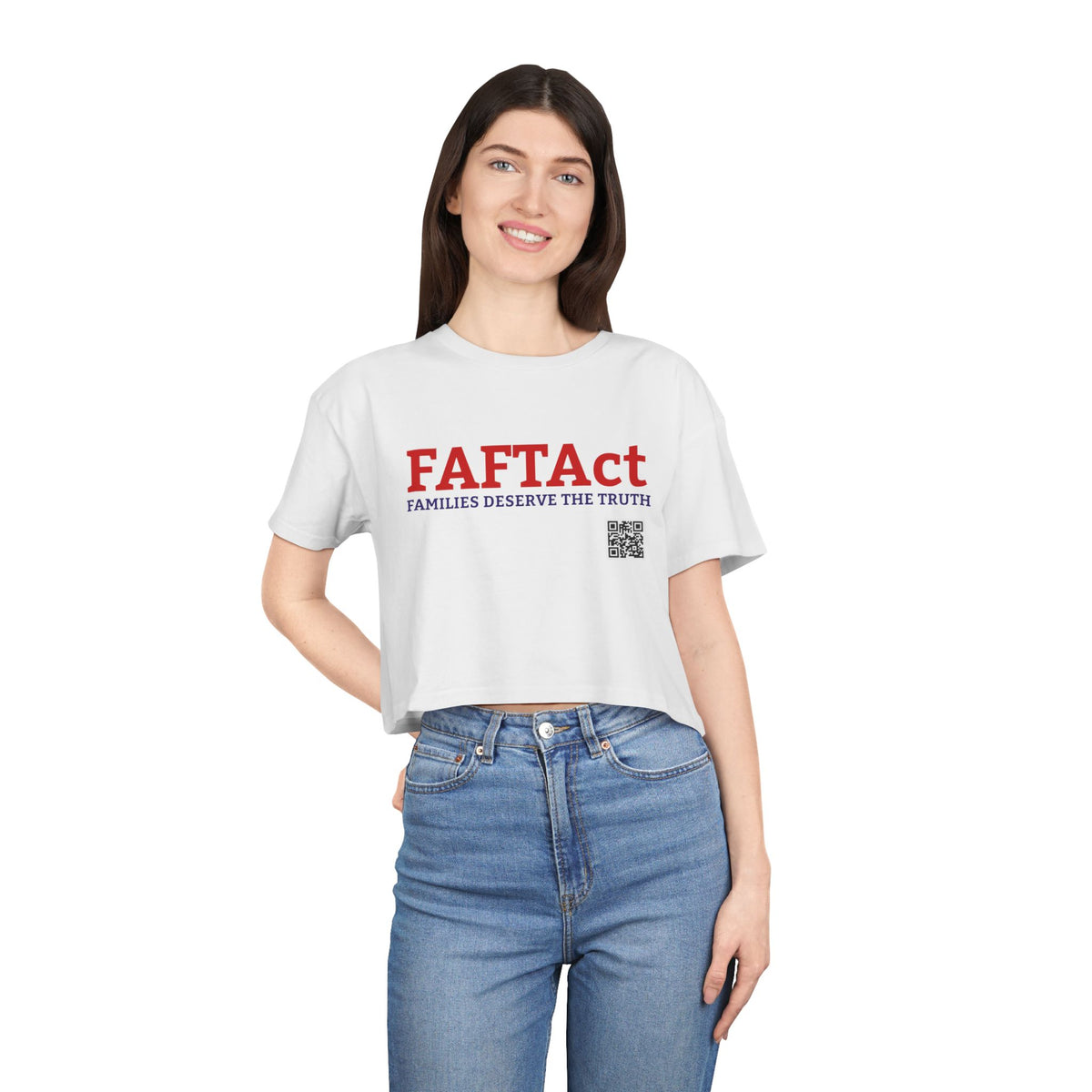 FAFTAct Women's Crop If Living Citizens — Graphic Tee
