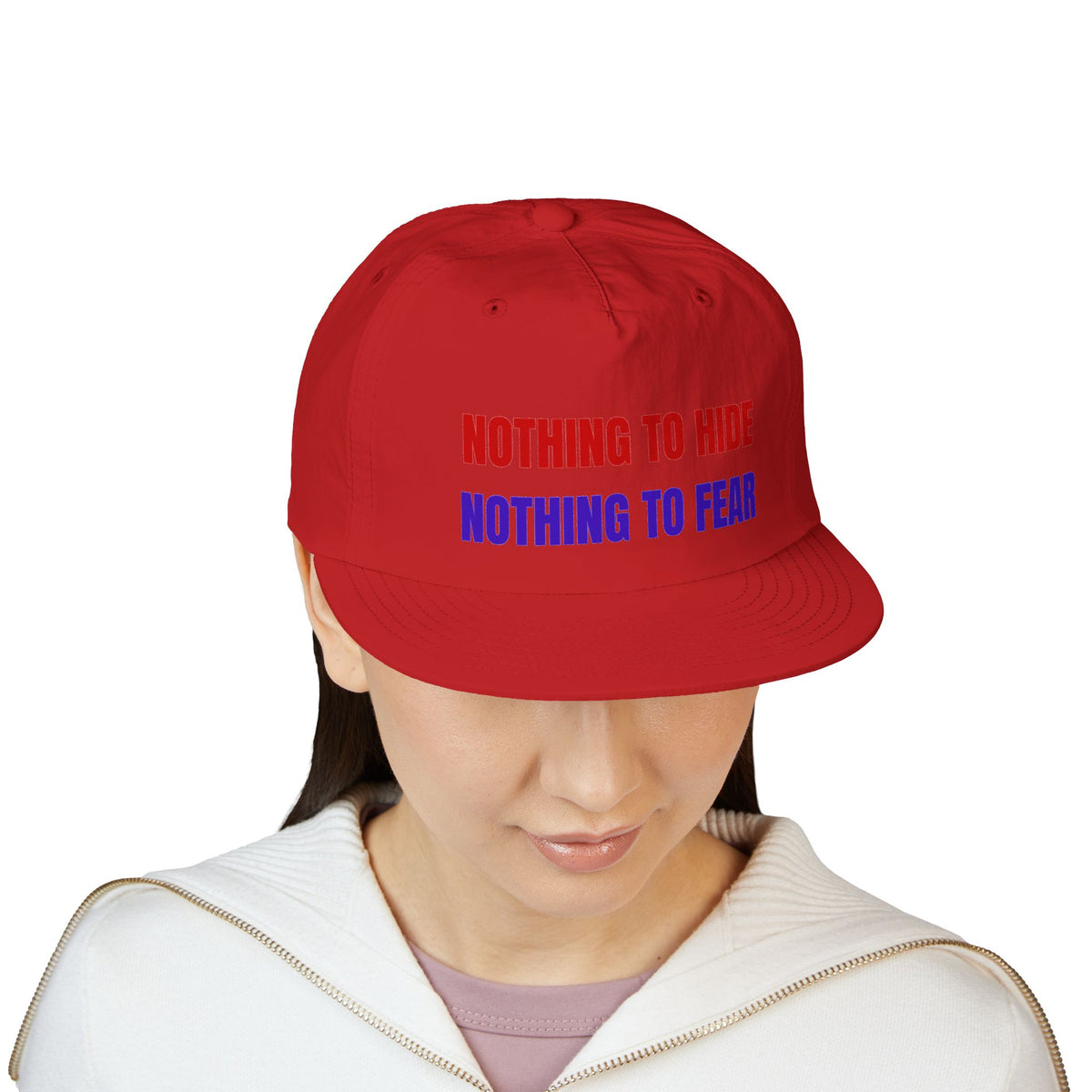 Surf Cap — "Nothing to Hide, Nothing to Fear" Embroidered Streetwear Hat