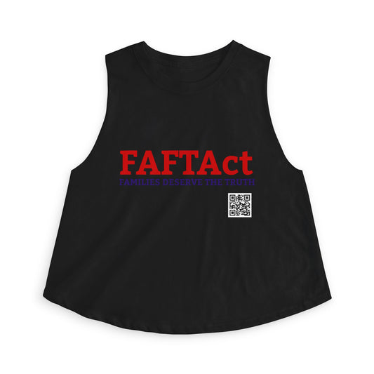 Women's Crop Top — "FAFTAct" Advocacy Tank