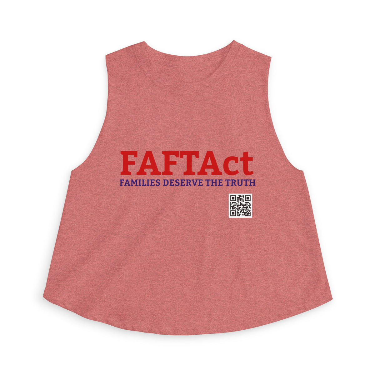 Women's Crop Top — "FAFTAct" Advocacy Tank