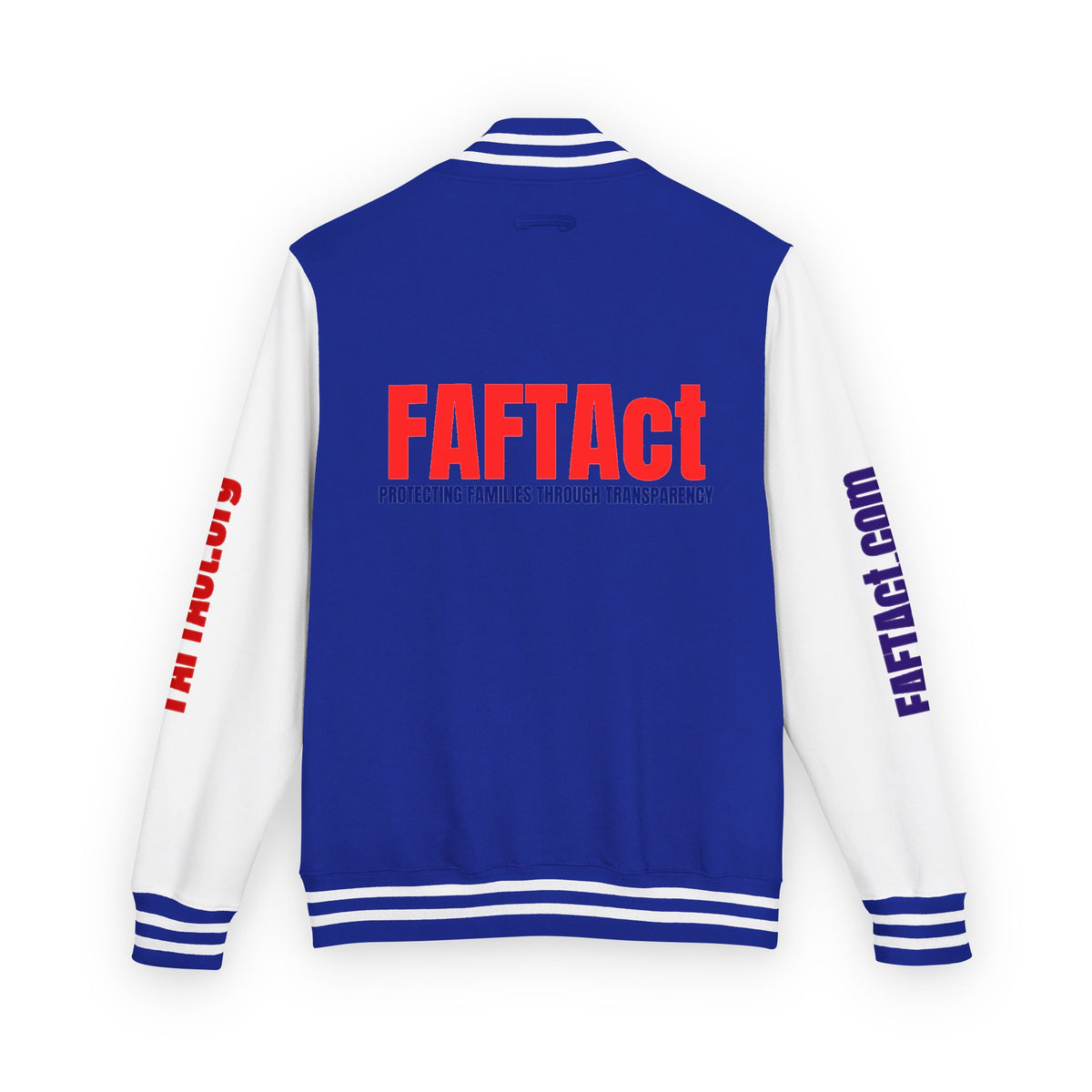 Letterman Varsity Jacket with “FAFTAct” Chest Logo