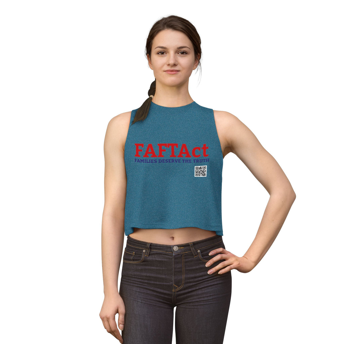 Women's Crop Top — "FAFTAct" Advocacy Tank