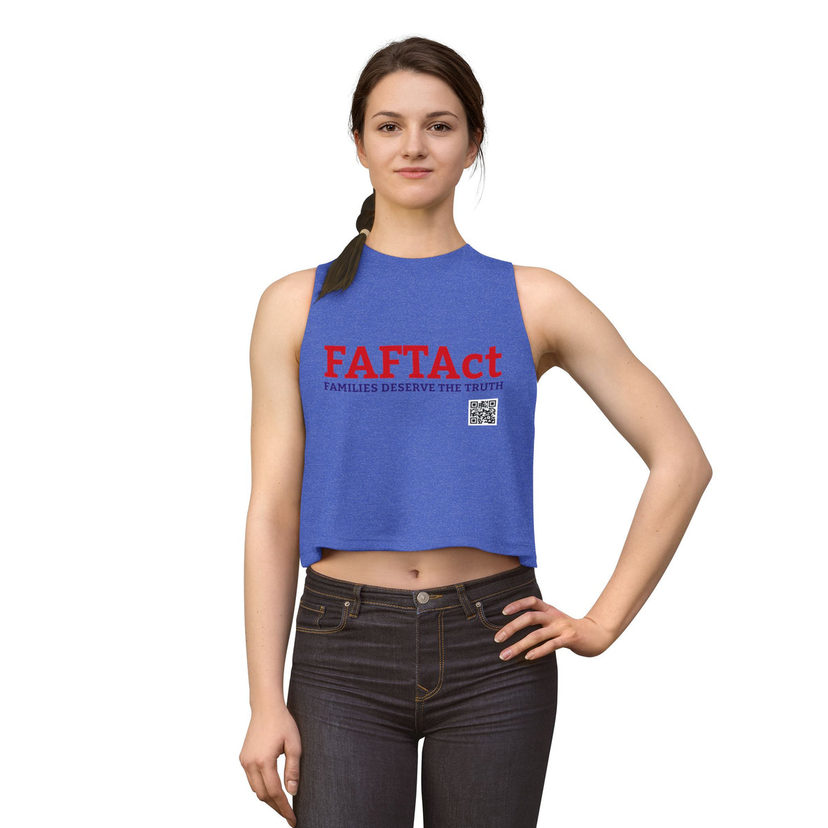 Women's Crop Top — "FAFTAct" Advocacy Tank