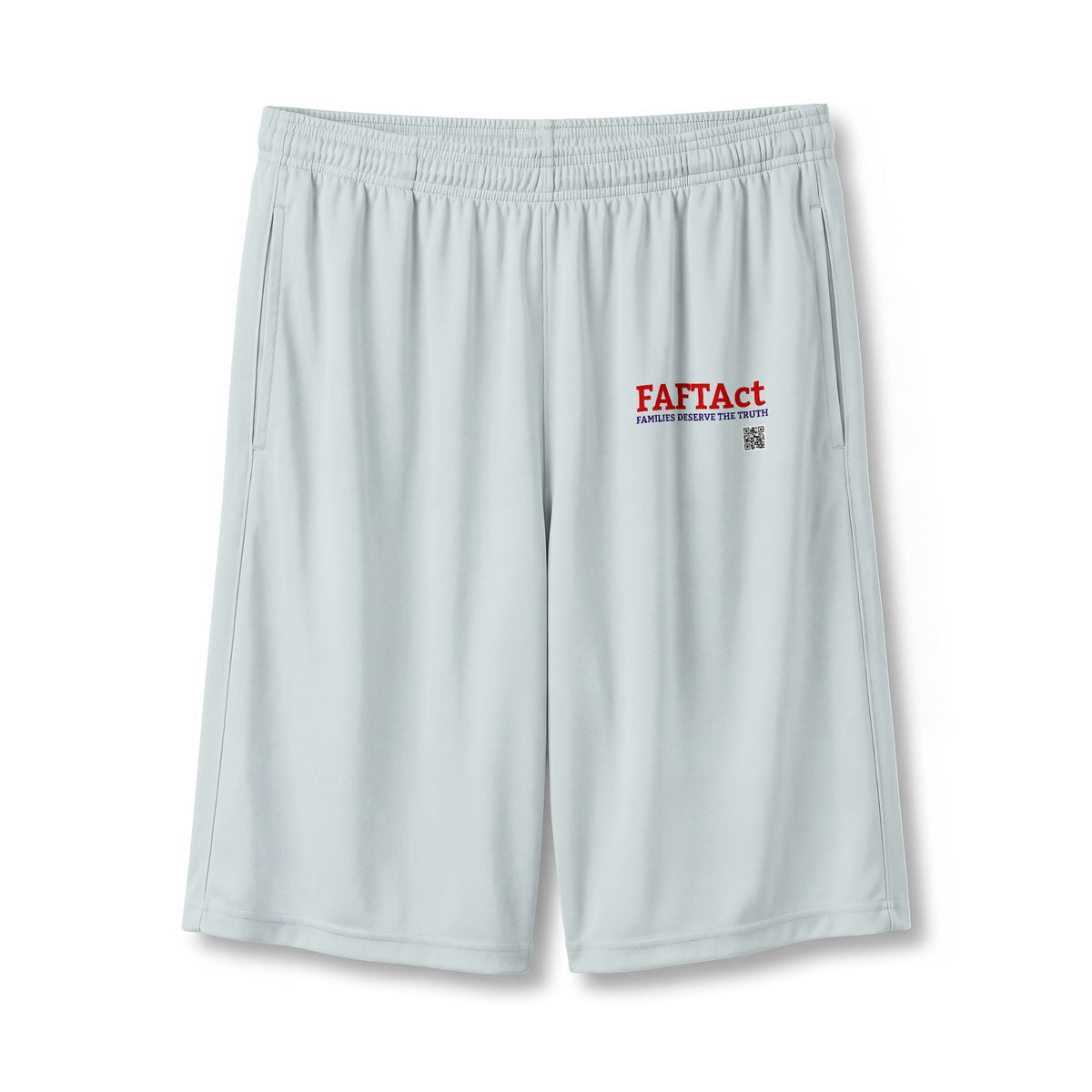 Athletic Shorts — "FATFact" Pocketed 7" Performance Shorts