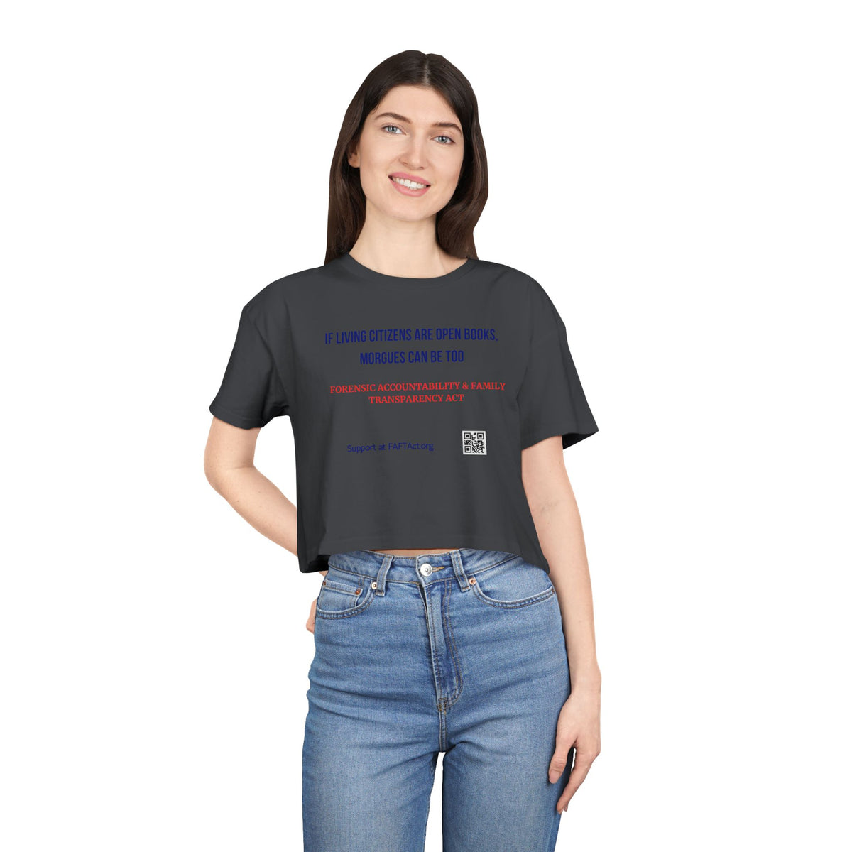 Women's Crop If Living Citizens — Graphic Tee
