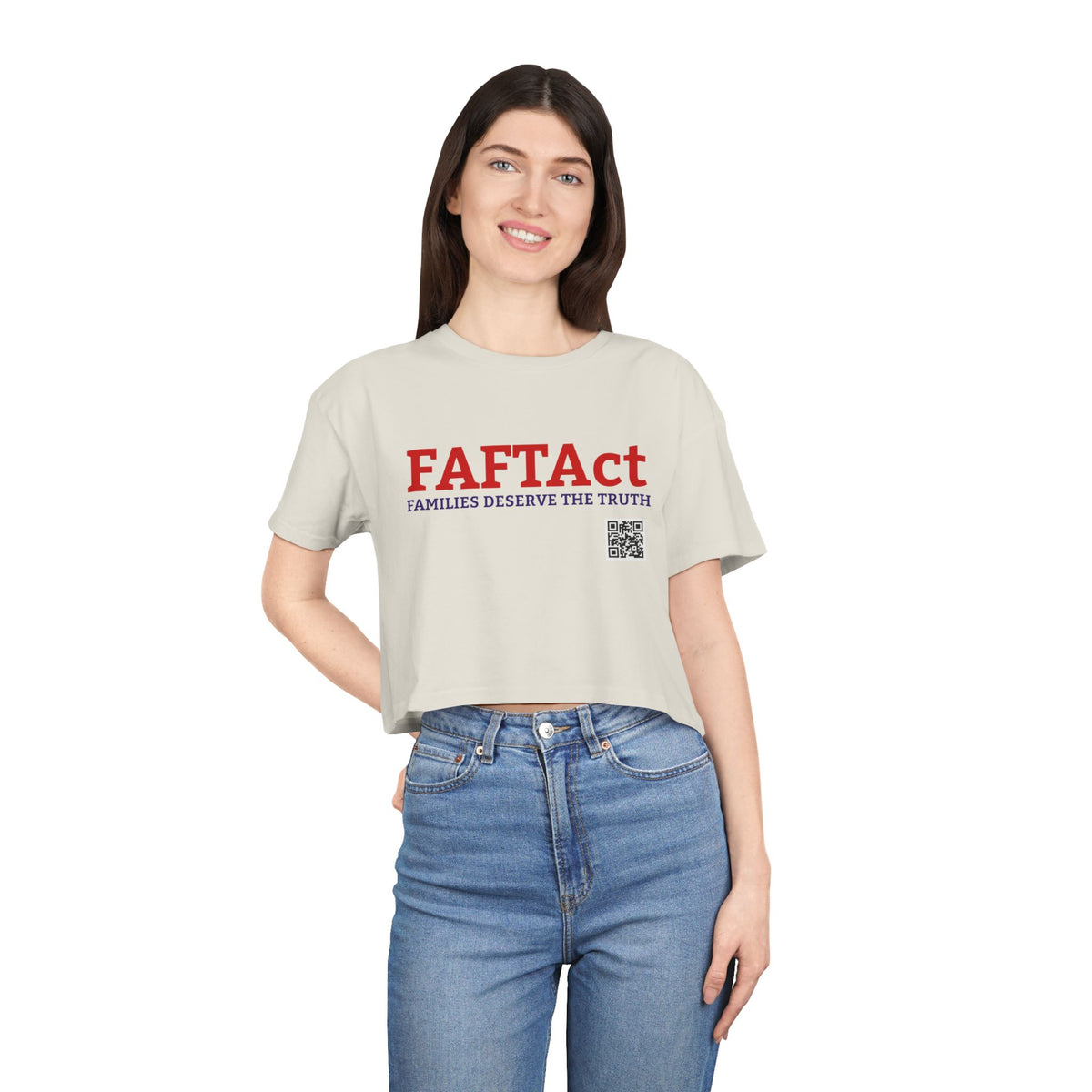 FAFTAct Women's Crop If Living Citizens — Graphic Tee