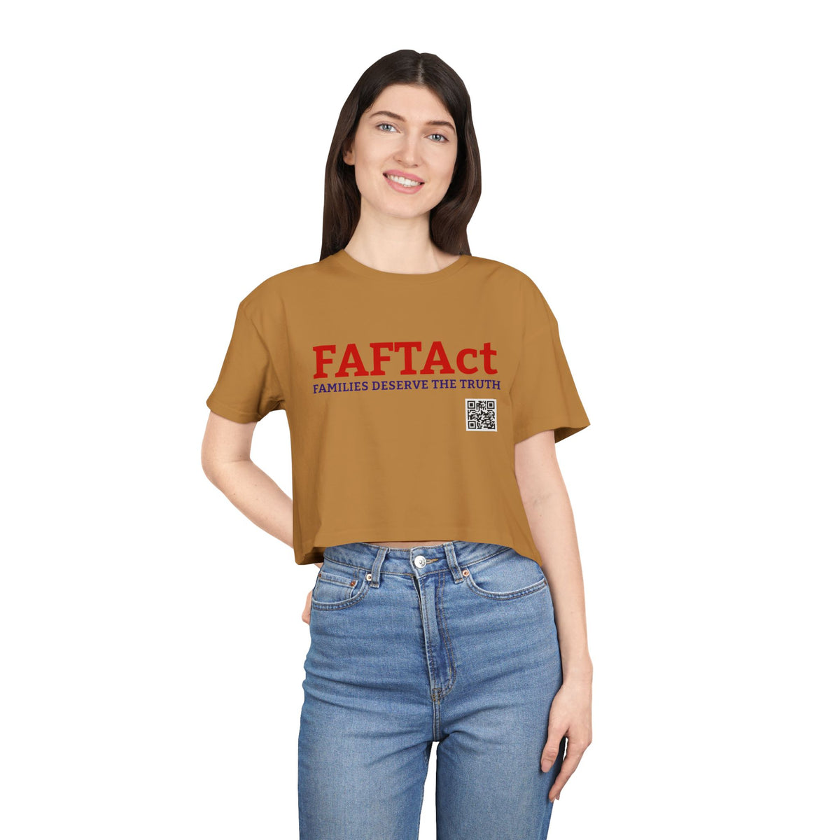 FAFTAct Women's Crop If Living Citizens — Graphic Tee