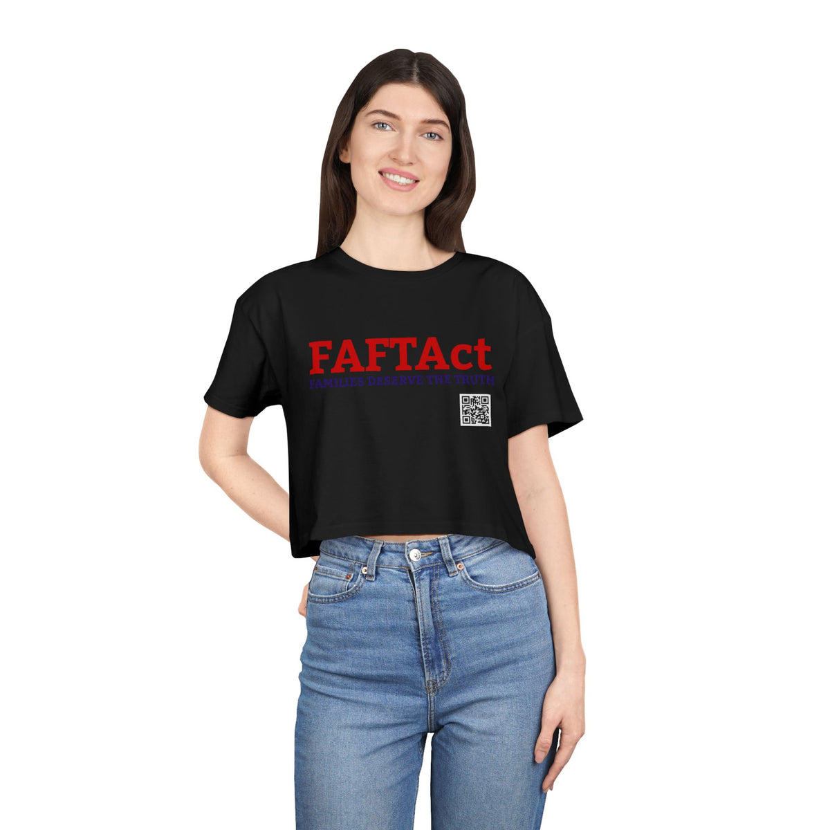 FAFTAct Women's Crop If Living Citizens — Graphic Tee