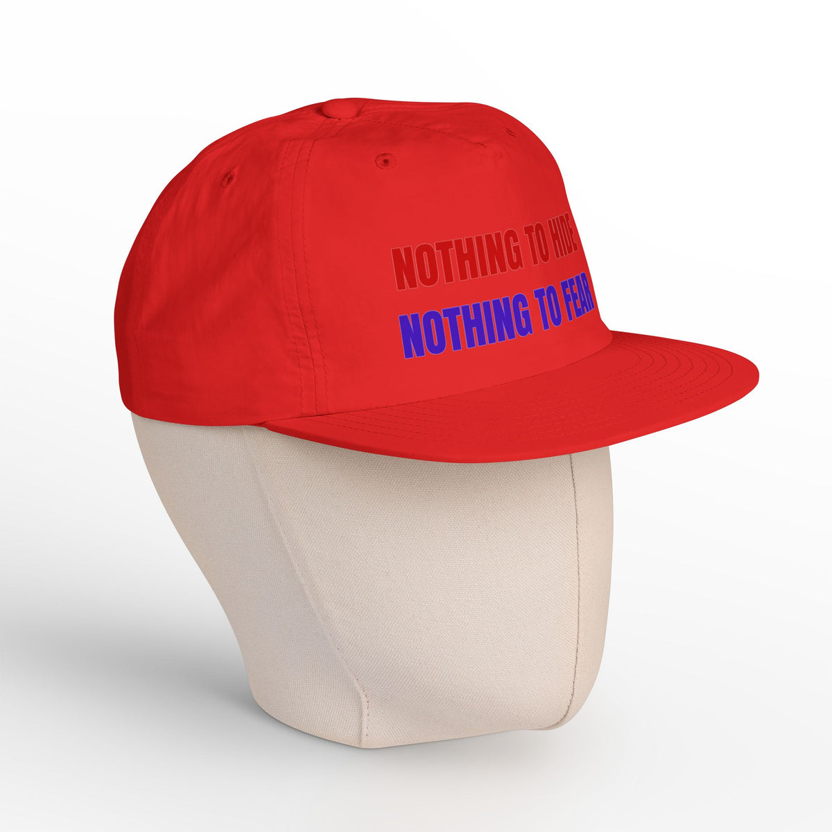 Surf Cap — "Nothing to Hide, Nothing to Fear" Embroidered Streetwear Hat
