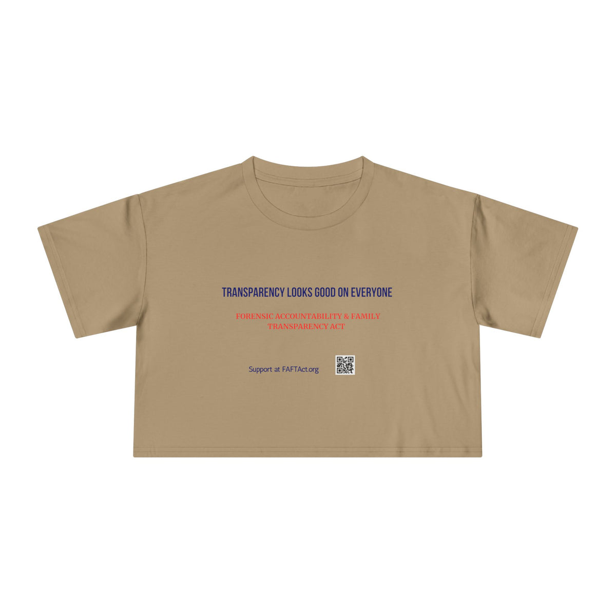 Women's Crop Transparency Looks Good — Graphic Tee