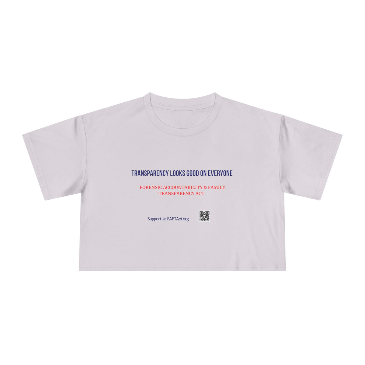 Women's Crop Transparency Looks Good — Graphic Tee