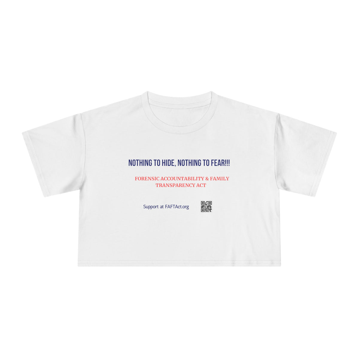 Women's Crop Nothing To Hide — Graphic Tee