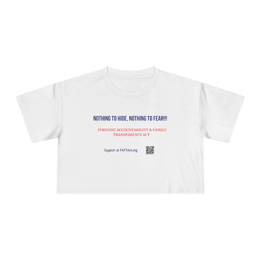 Women's Crop Nothing To Hide — Graphic Tee
