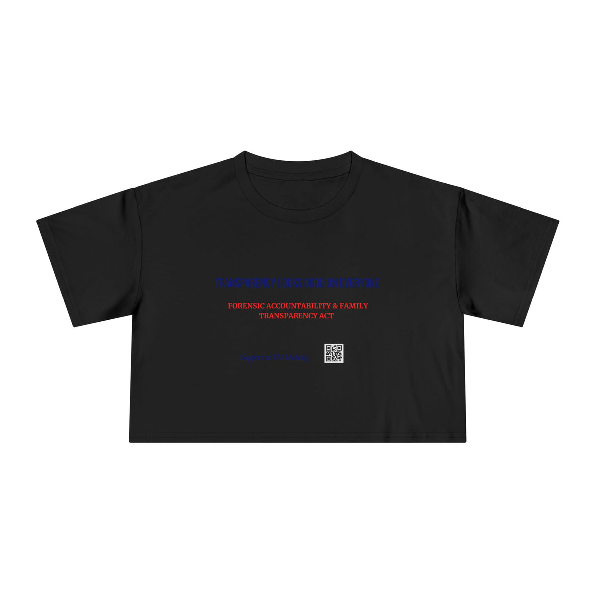 Women's Crop Transparency Looks Good — Graphic Tee