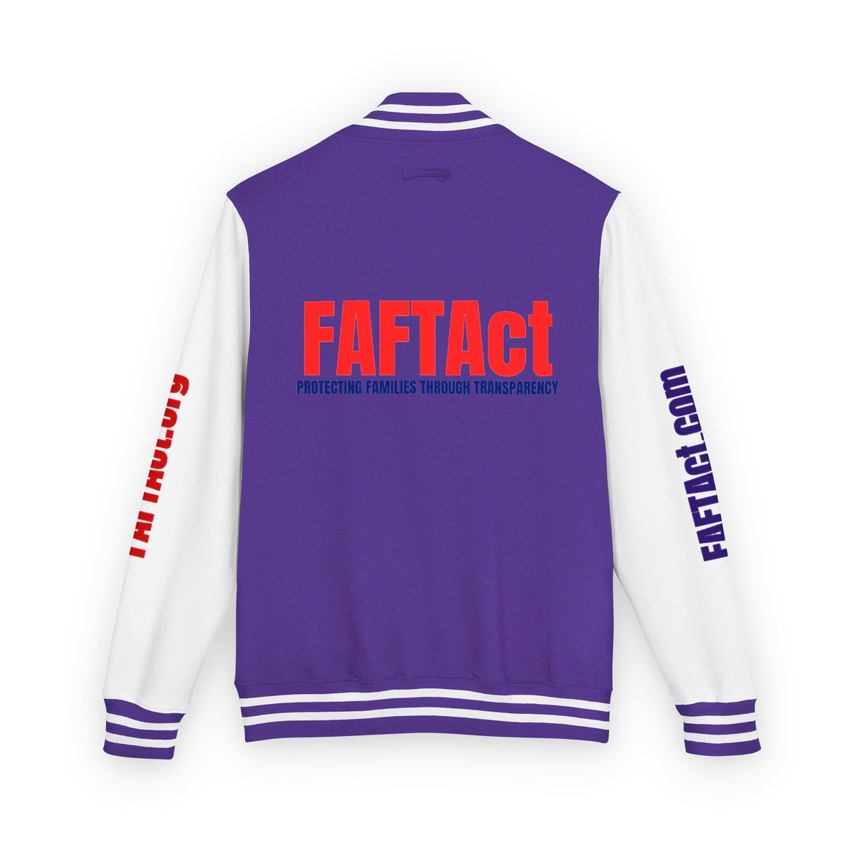 Letterman Varsity Jacket with “FAFTAct” Chest Logo