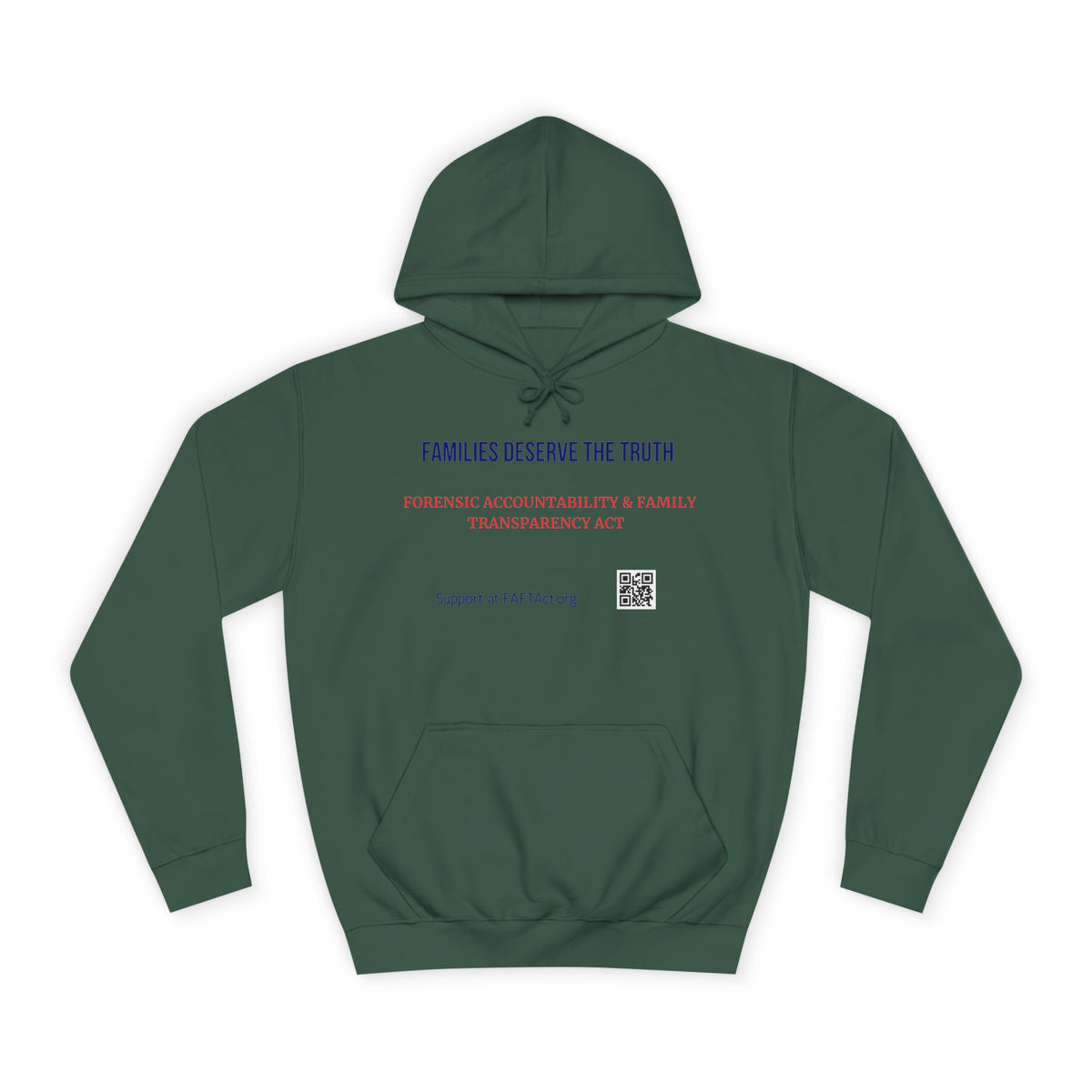 Families Deserve The Truth Hoodie (Red/Blue) Colors