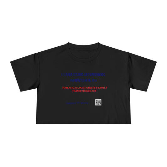 Women's Crop If Living Citizens — Graphic Tee