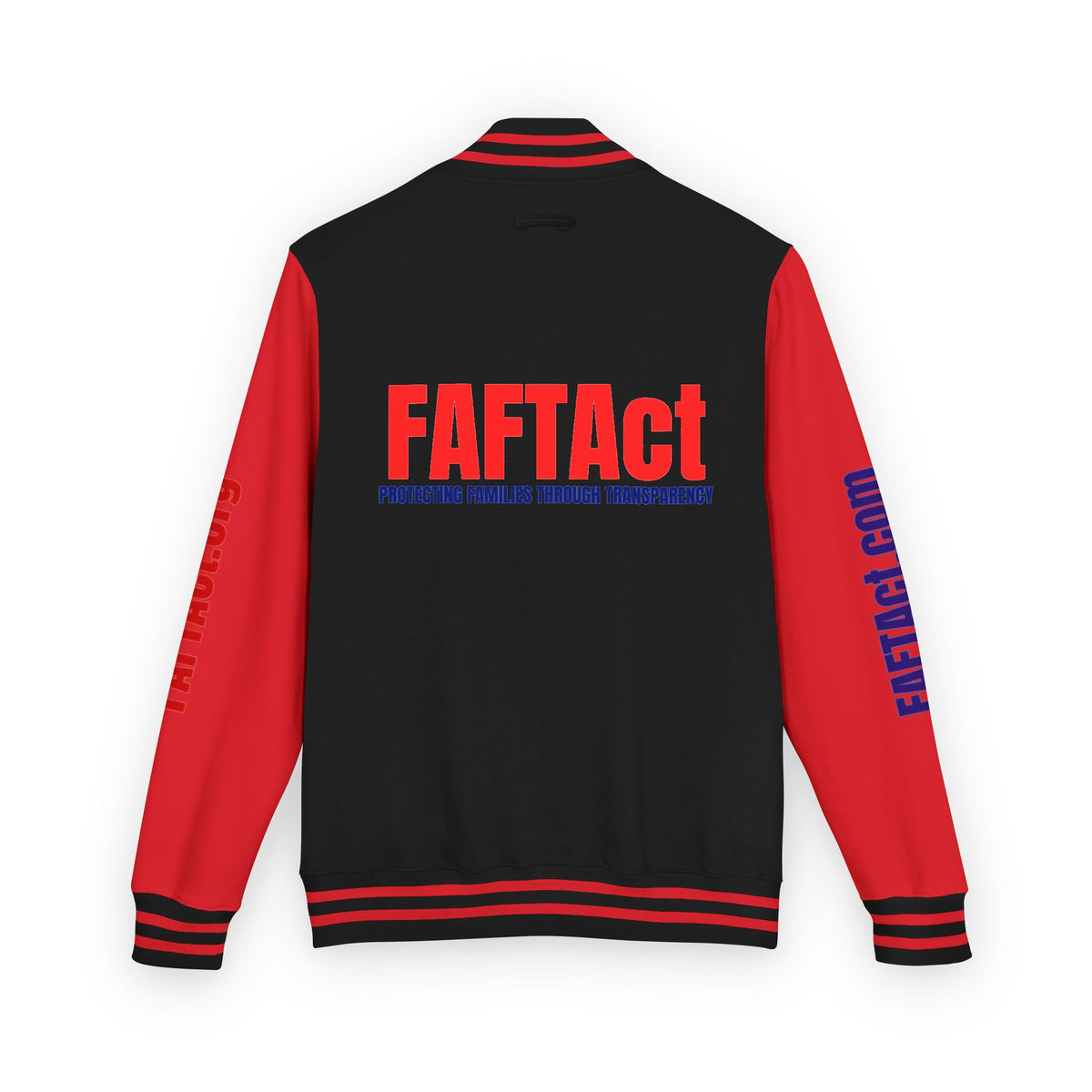 Letterman Varsity Jacket with “FAFTAct” Chest Logo