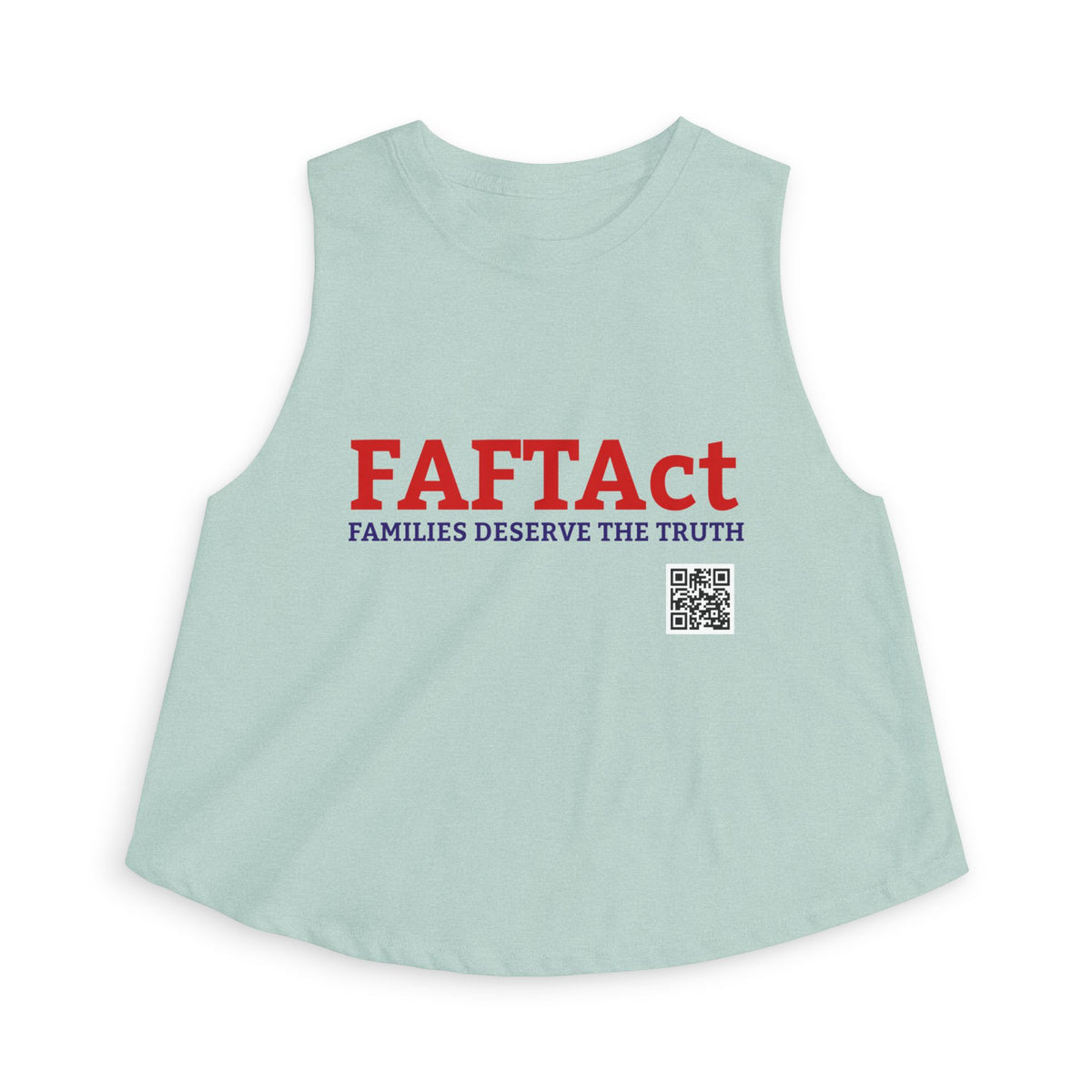 Women's Crop Top — "FAFTAct" Advocacy Tank