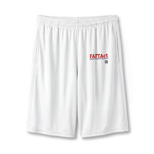 Athletic Shorts — "FATFact" Pocketed 7" Performance Shorts