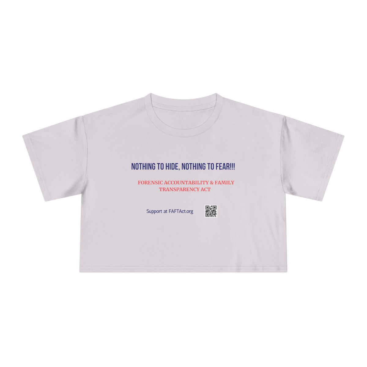Women's Crop Nothing To Hide — Graphic Tee