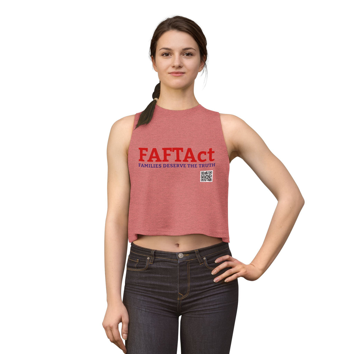 Women's Crop Top — "FAFTAct" Advocacy Tank