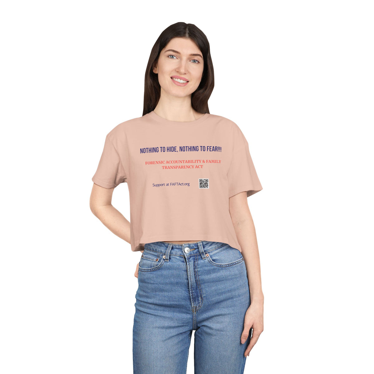 Women's Crop Nothing To Hide — Graphic Tee