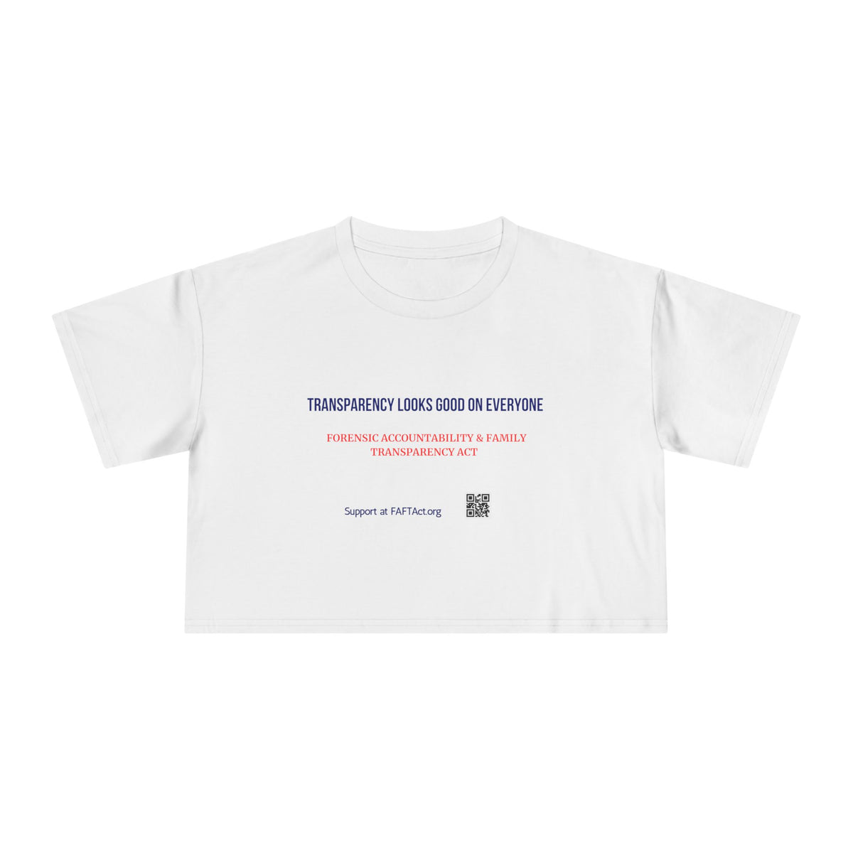 Women's Crop Transparency Looks Good — Graphic Tee