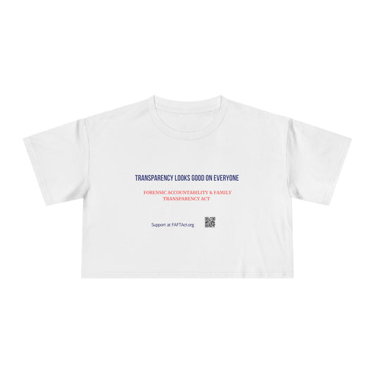 Women's Crop Transparency Looks Good — Graphic Tee