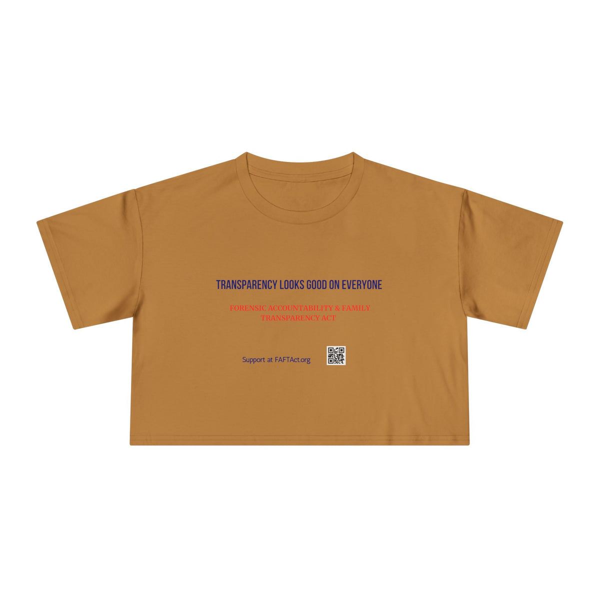Women's Crop Transparency Looks Good — Graphic Tee