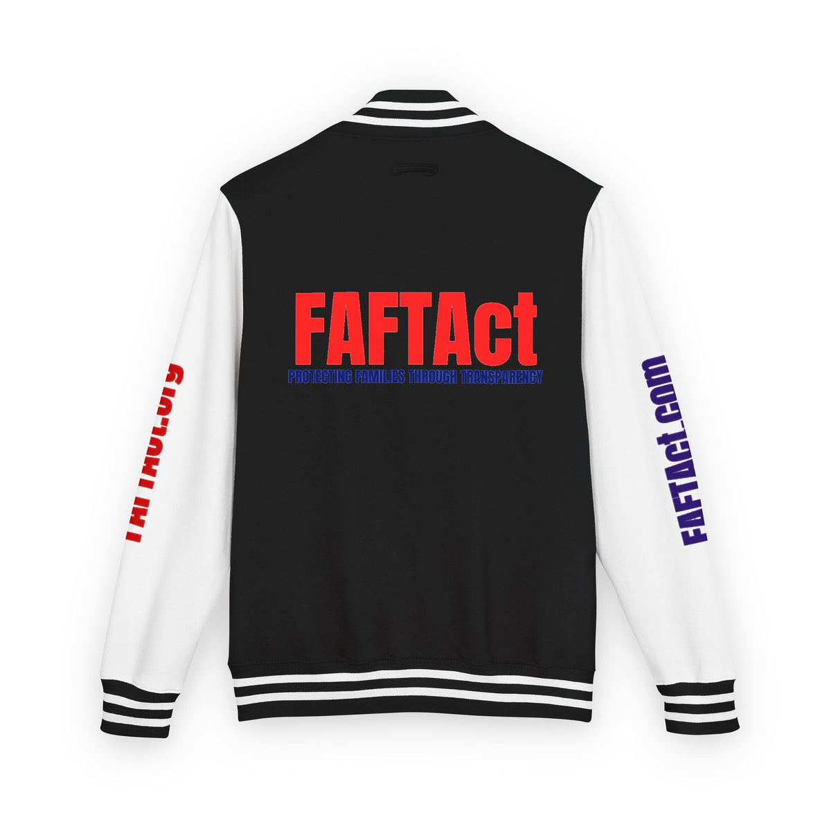 Letterman Varsity Jacket with “FAFTAct” Chest Logo
