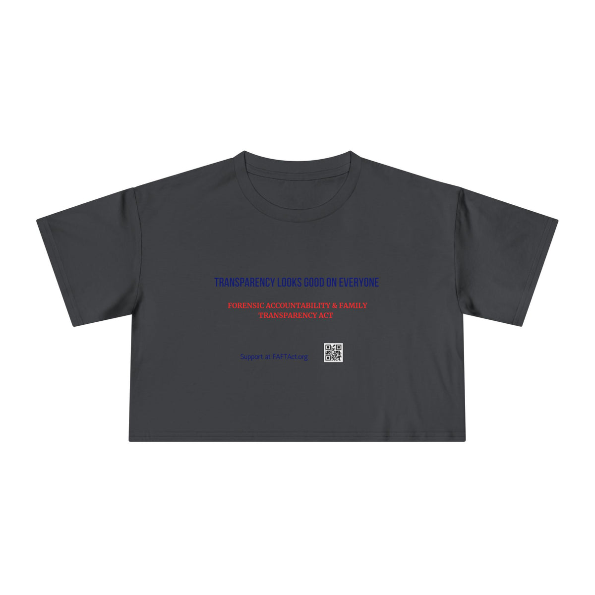 Women's Crop Transparency Looks Good — Graphic Tee