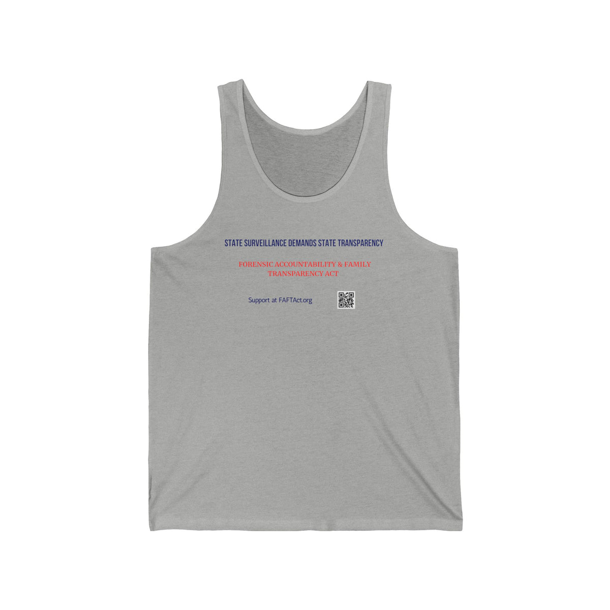 Unisex Tank Top  — Subtle Typographic Statement Tee