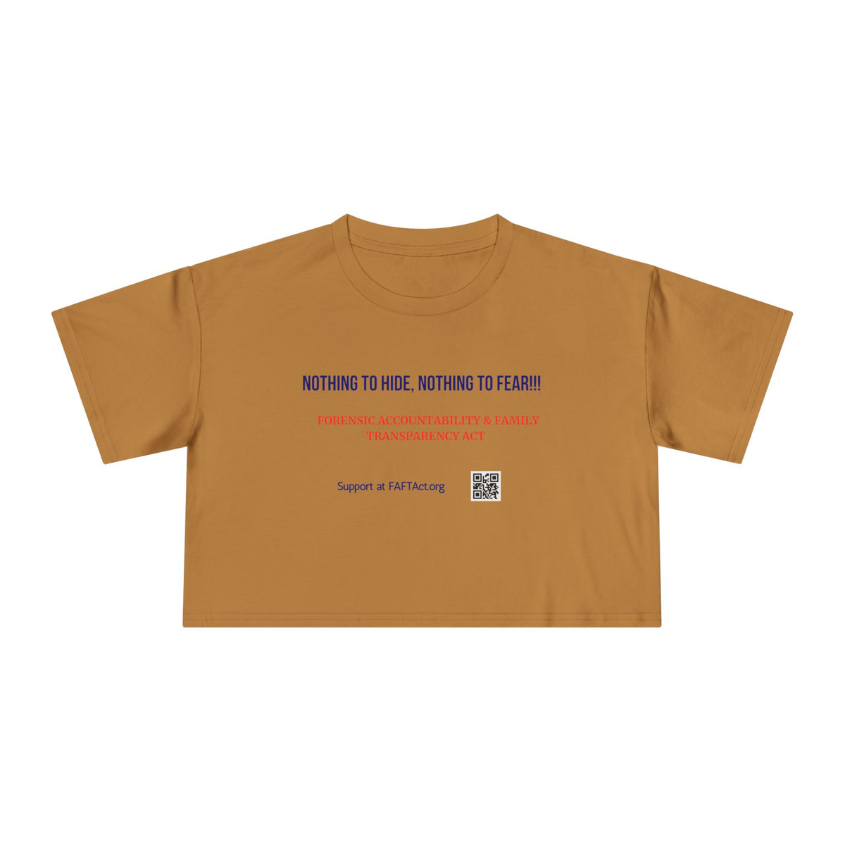 Women's Crop Nothing To Hide — Graphic Tee