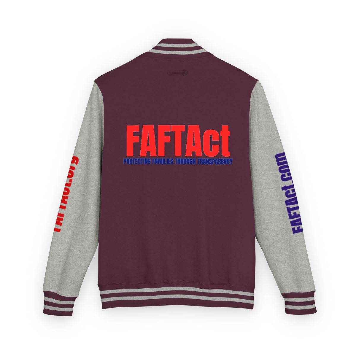 Letterman Varsity Jacket with “FAFTAct” Chest Logo